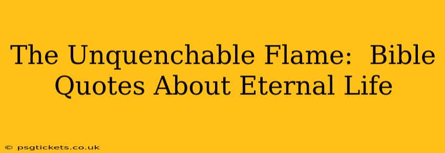 The Unquenchable Flame:  Bible Quotes About Eternal Life