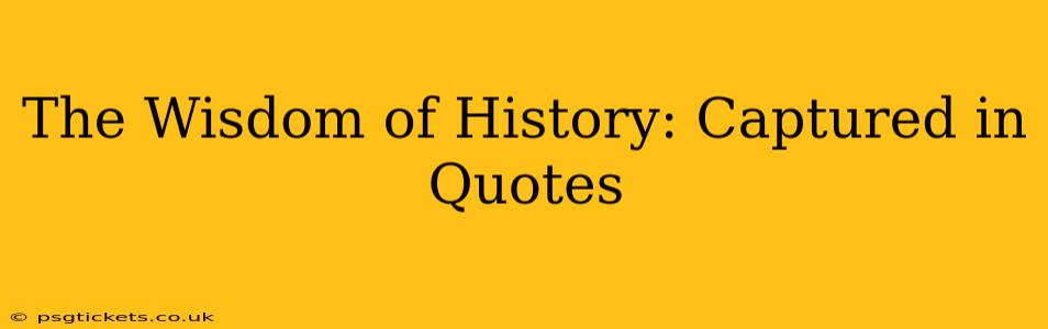 The Wisdom of History: Captured in Quotes