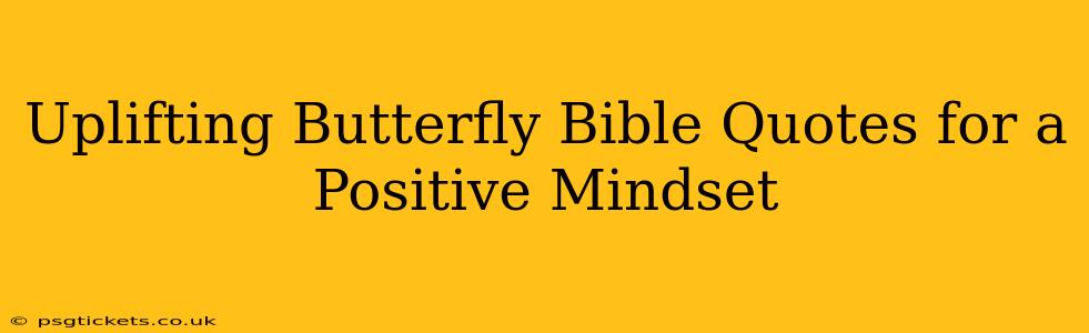 Uplifting Butterfly Bible Quotes for a Positive Mindset