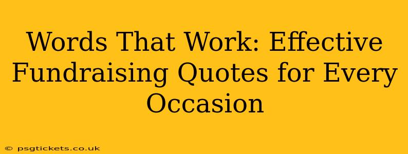 Words That Work: Effective Fundraising Quotes for Every Occasion